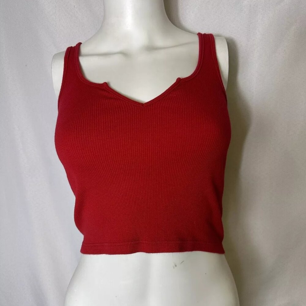 Brandy Melville Red One Size Tank Top